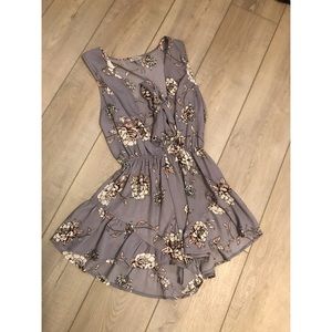 Lavendar Floral Romper